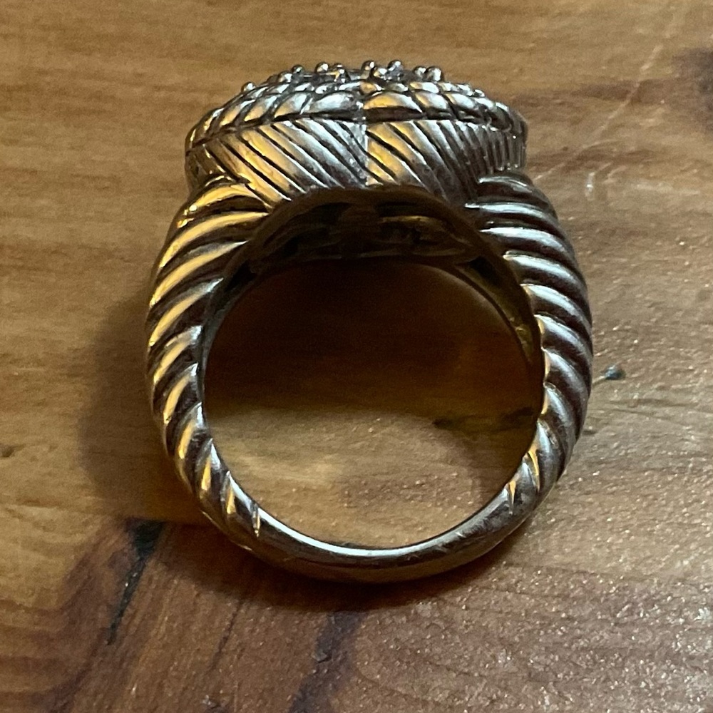 Judith Ripka: Pava heart shaped striking silver (925) cocktail style rop… - Picture 2 of 9